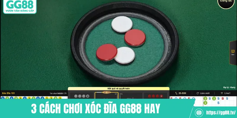 3 cách chơi xóc đĩa GG88 hay