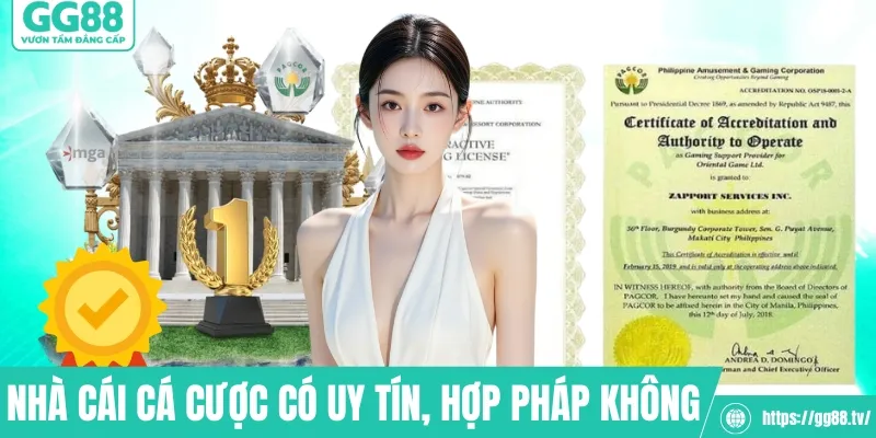 Nhà cái cá cược có uy tín, hợp pháp không
